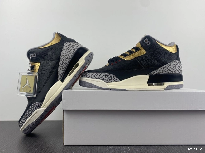 Gold 3 Black Jordan Air CK9246-067 WMNS 0731